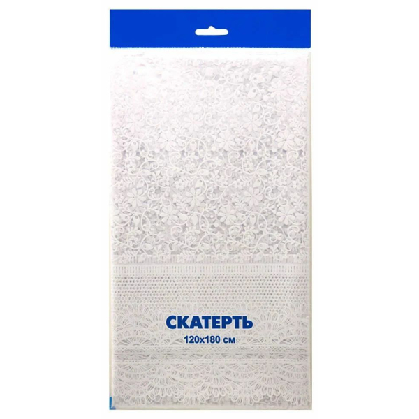 Скатерть одноразовая 120x180 Интерпак (Кружево)