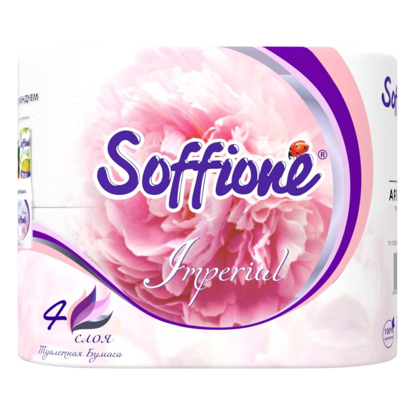 Бумага Туалетная Soffione Imperial « 4сл Бумага Туалетная Soffione Imperial « 4сл