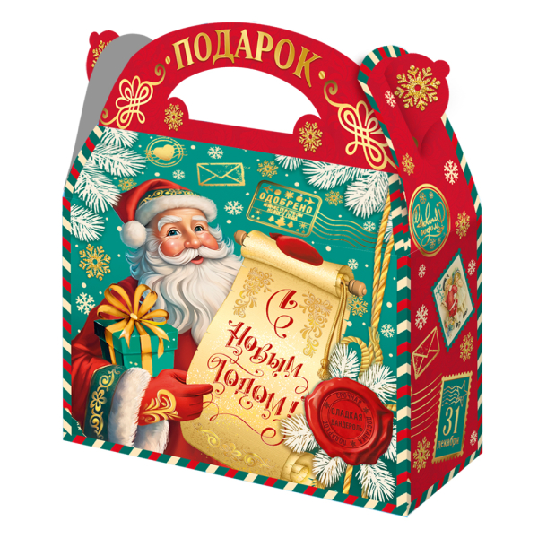 Коробка подарочная 1500гр «Вам Подарок» (220x90x200/260)