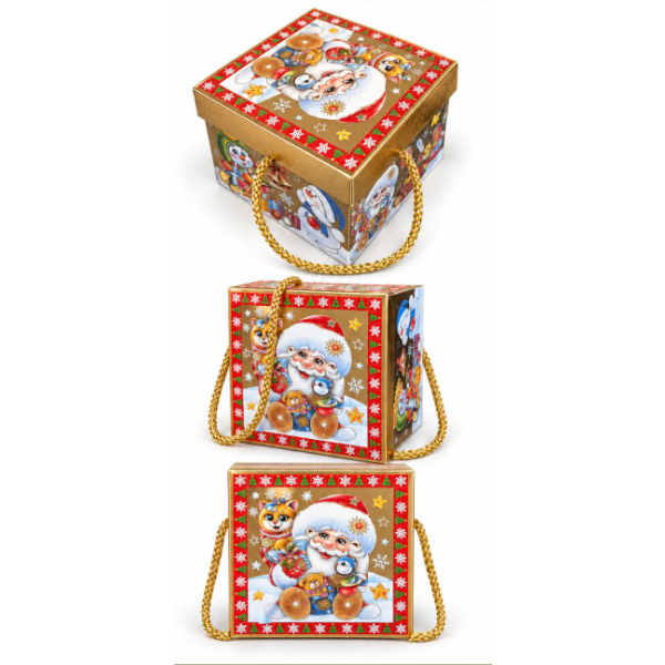 Коробка 1000 гр BOX-NG-2223 (красная) 15x15x12.5