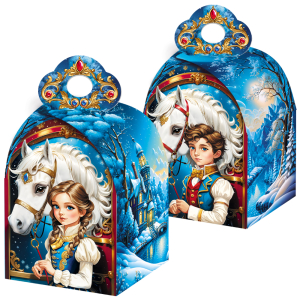 Коробка подарочная 1500гр «Кай и Герда» (150x150x220/290)