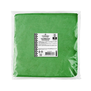 Салфетка из микрофибры 30x30 см Горница (Зеленая)