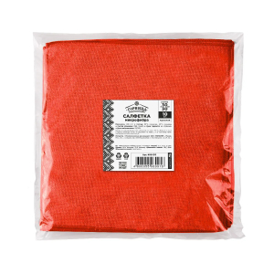 Салфетка из микрофибры 30x30 см Горница (Красная)