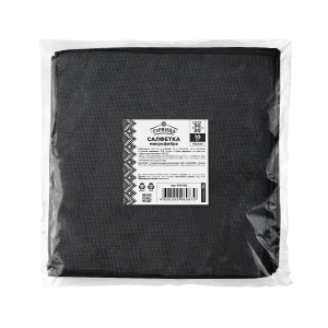 Салфетка из микрофибры 30x30 см Горница (Черная)